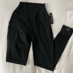 Set active sport body black leggings in XS